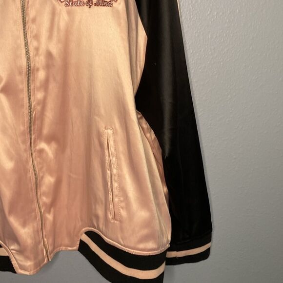Ashley By 26 International Los Angeles State of Mind Pink & Black Bomber Size 3X - Picture 5 of 10